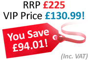 The Synergy Chrome Designer Square Bathroom Ladder Rail Radiator from VIP Bathrooms - now only 130.99 GBP!